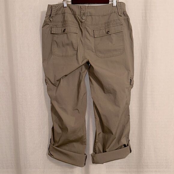 Venezia X Lane Bryant 18 Tan Brown Convertible Cargo Utility Wide Leg Pants - Picture 12 of 15